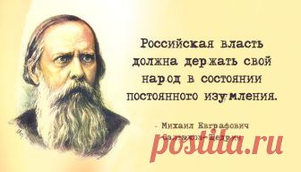 20 метких цитат Салтыкова-Щедрина: не в бровь, а в глаз «Если я усну и проснусь через сто лет и меня спросят, что сейчас происходит в России, я отвечу: пьют и воруют...»