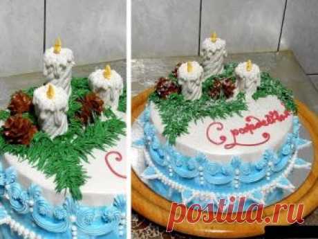 УКРАШЕНИЕ ТОРТА НА РОЖДЕСТВО, НОВЫЙ ГОД от SWEET BEAUTY СЛАДКАЯ КРАСОТА , CAKE DECORATION