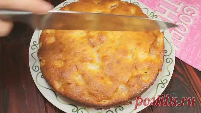Быстрый вкусный пирог с яблоками