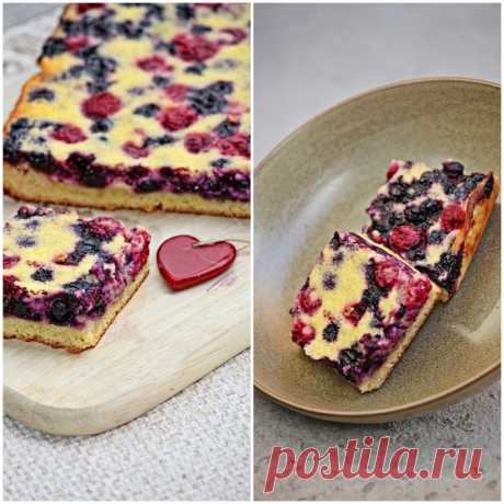 Нежный ягодный пирог..