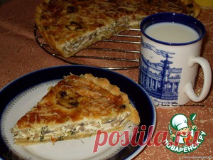 Киш с грибами и сыром - кулинарный рецепт