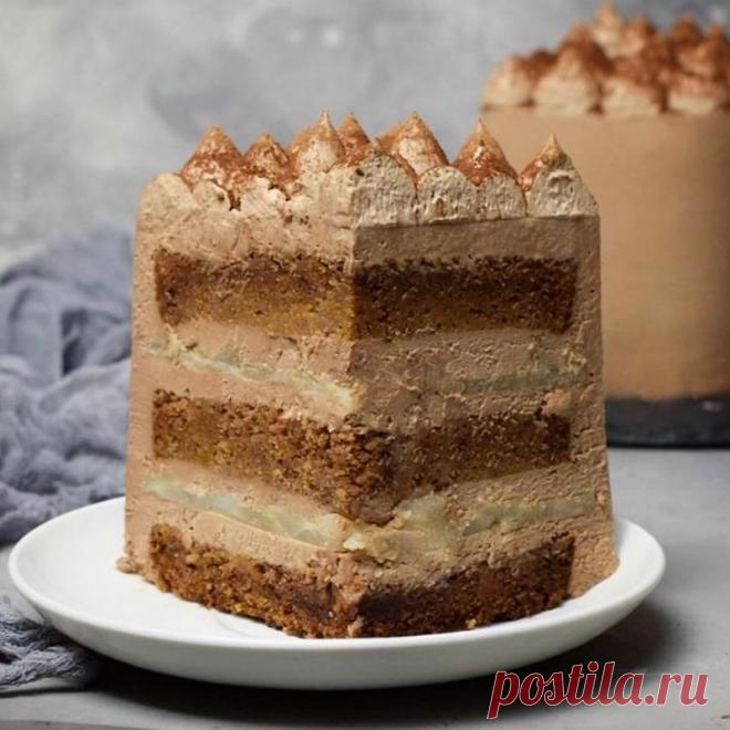 Рецепт Торт тыква-груша-шоколад