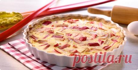ALDI SÜD - Rezept: Rhabarberkuchen (mit Mürbeteig, Zimt und Eierguss)