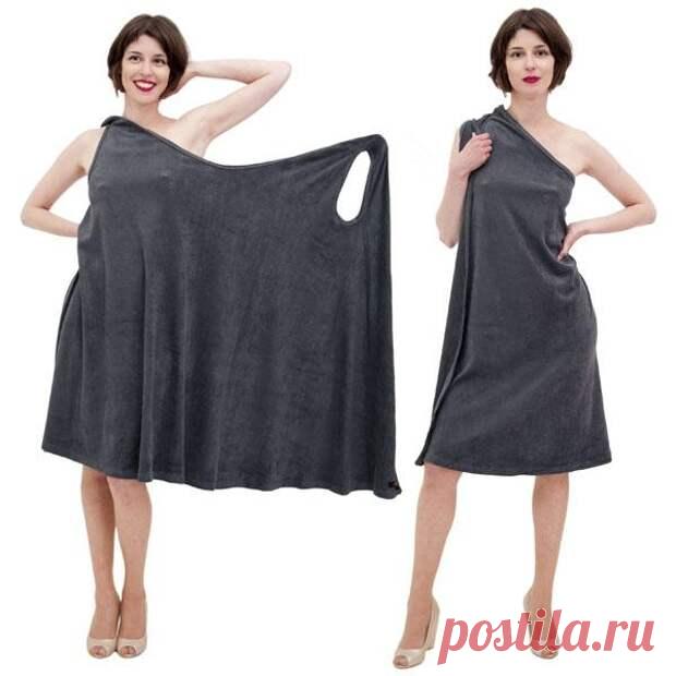 Простое платье для дома После этого от Вас было много писем в личку по поводу выкройки. Нашла похожее платье, выкройка 1968 года, делюсь с вами может кому пригодится. В оригинале это платье называется - платье с тремя проймами, модель была очень популярна в 50-60-е гг...