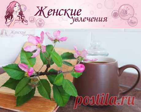 Ветка яблони из холодного фарфора с цветами и бутонами: подробный мастер-класс по лепке с фото