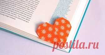 Как сделать закладку-сердечко своими руками Схема оригами для закладки-сердечка, которую можно сделать своими руками за несколько минут.