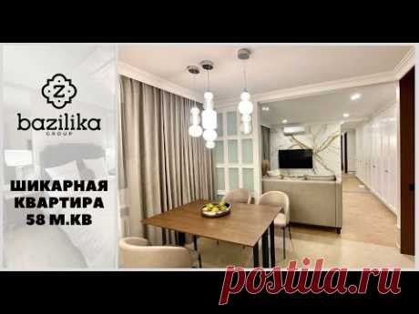 КРАСИВЫЙ РЕМОНТ ДВУХКОМНАТНОЙ КВАРТИРЫ СТУДИИ 58 м.кв. Bazilika Group. Ремонт квартиры под ключ.
