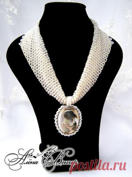Нежная камея | biser.info - всё о бисере и бисерном творчестве