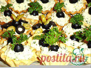 Тарталетки с сырно-куриной закуской - кулинарный рецепт