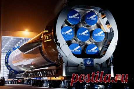 Blue Origin выкатила первую ступень New Glenn на стартовый стол