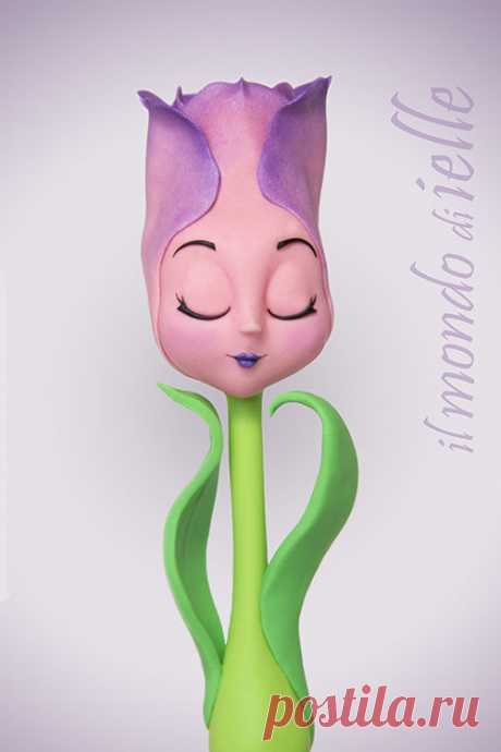 Tulp - Cake by il mondo di ielle - CakesDecor