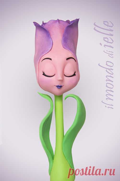 Tulp - Cake by il mondo di ielle - CakesDecor