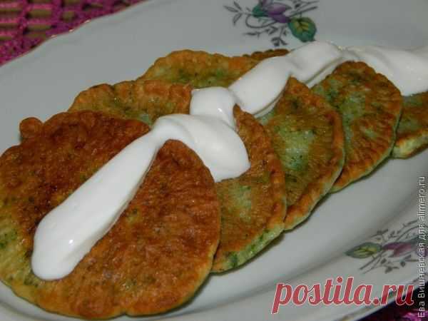 Оладушки с петрушкой