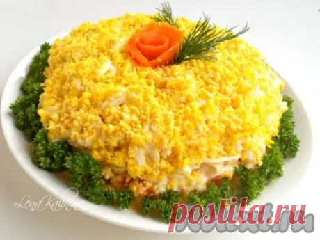 Салат "Мимоза" с плавленным сыром - Дачно-огородные радости - Медиаплатформа МирТесен