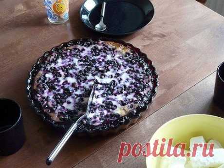 Рецепт финского черничного пирога