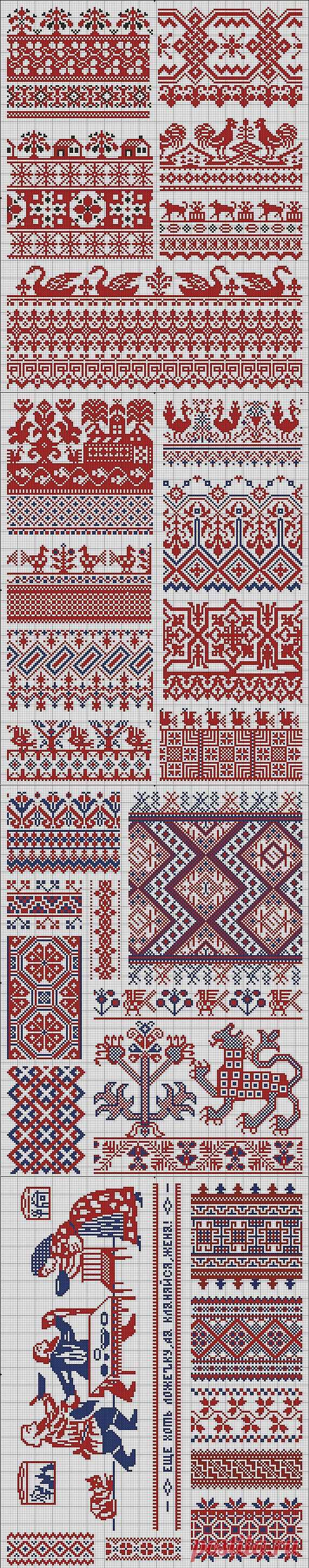 Схемы вышивки крестиком 2