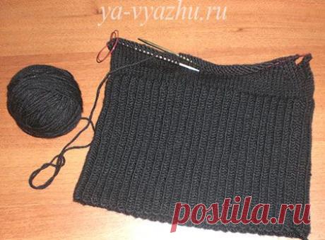 Мужской снуд-капюшон спицами от Марины Гибовской | Вязальное настроение...