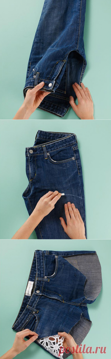Как сделать шорты из старых джинсов — Мастер-классы на BurdaStyle.ru