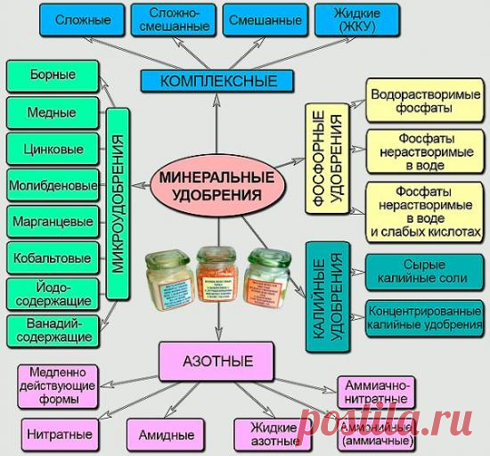 Что относится к минеральным удобрениям, их классификация, состав, применение