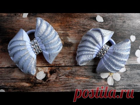 Красивые банты из ленты своими руками 🎀 Мастер класс Канзаши