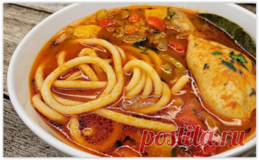 Куриный лагман по-итальянски - суп, который покоряет сердца!