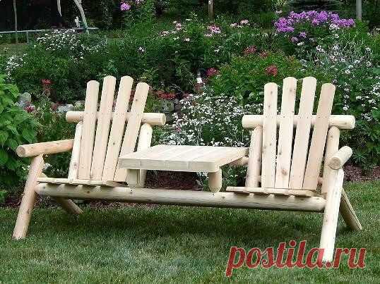Скамья со столиком