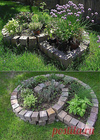 Как сделать клумбу для трав шаг за шагом :: Цветущая дача