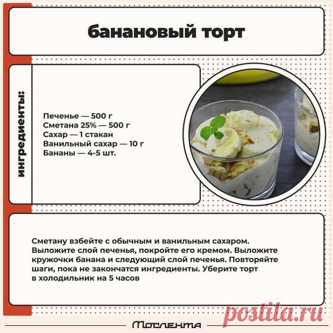 Банановый торт