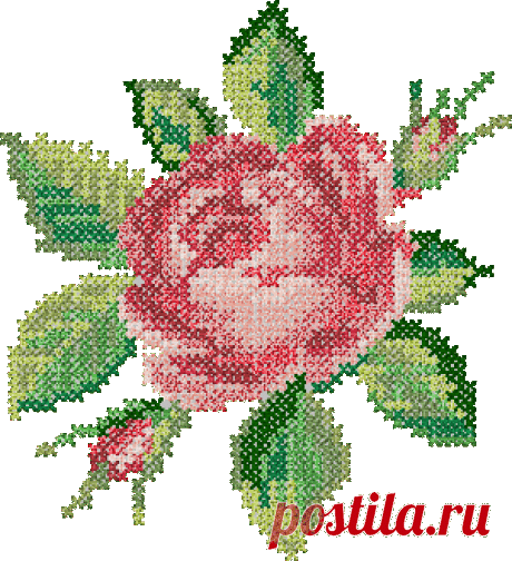 10050 Rose machine embroidery cross stitch design