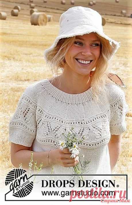 Топ White Moon. Спицы. - ВЯЗАНАЯ МОДА+ ДЛЯ НЕМОДЕЛЬНЫХ ДАМ - Страна Мам