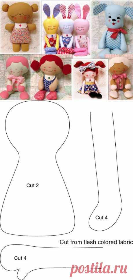 Текстильная кукла. Raggedy Ann и её вариации Rag Doll выкройки
