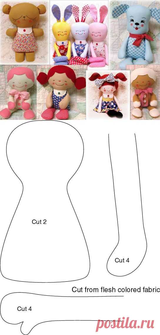 Текстильная кукла. Raggedy Ann и её вариации Rag Doll выкройки