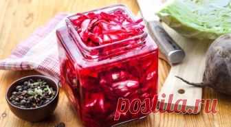 Маринованная капуста со свеклой по-грузински на зиму рецепт с фото - 1000.menu