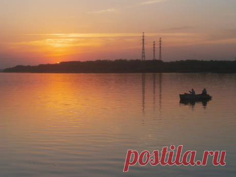 Закат на Днепре! 20.09.2015г