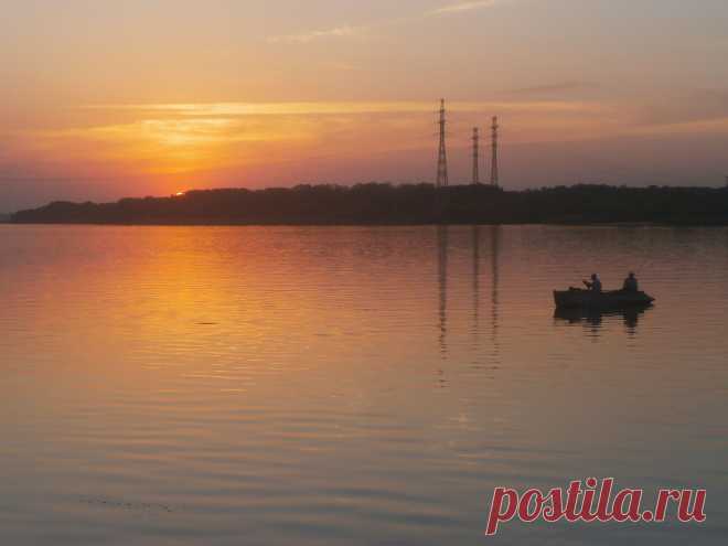 Закат на Днепре! 20.09.2015г