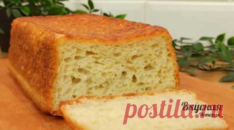 Хлеб из жидкого теста, без замеса руками. Самый простой рецепт хлеба. | Вкусная история | Дзен