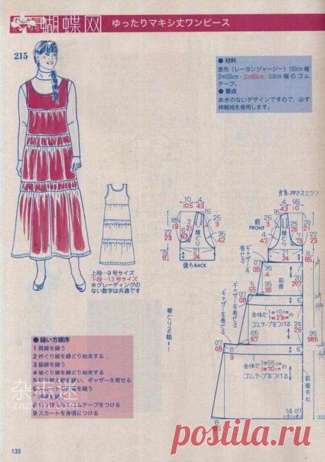 Сарафан с многоярусной юбкой