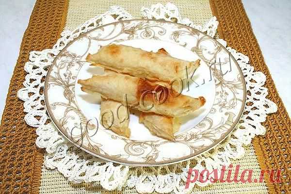 Хорошая кухня - рулетики из лаваша с картофельным пюре. Кулинарная книга рецептов. Салаты, выпечка.