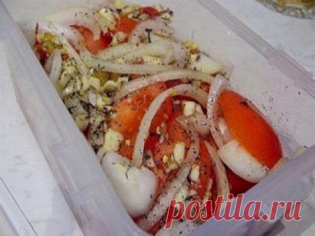 Вкусная маринованная закуска из овощей