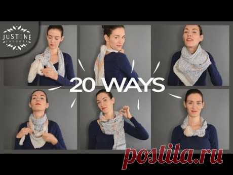 20 ways to wear a scarf & what they're good for | Justine Leconte