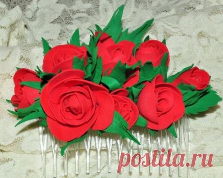 Заколки из фоамирана — мастер класс