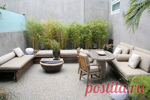 Вдохновляющие дизайны внутренних двориков - 50 фото - Как оформить сад - Во дворе