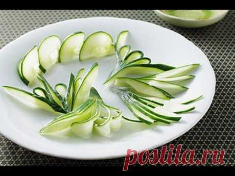 【楊桃美食網】大黃瓜簡單作盤飾