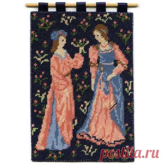 Cluny Women dollhouse needlepoint wallhanging chart pack - Dollhouse Needlepoint Kits This is the chart pack for the Cluny Women dollhouse needlepoint wallhanging. The miniature wallhanging chart packs contain a large black-and-white symbol chart, to make it easier to alter the design’s colour scheme and/or size to suit your own requirements – you can colour in the squares as you go, if you prefer to work …