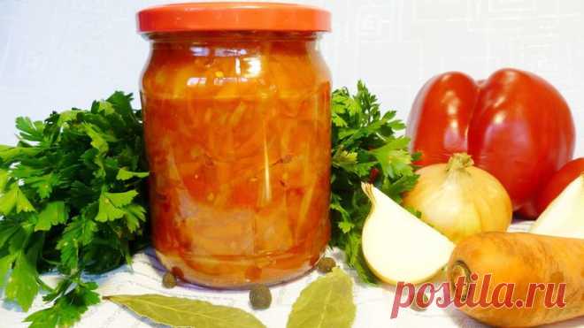 Лечо из помидор, перца, моркови и лука на зиму - Простые рецепты Овкусе.ру