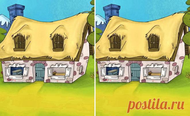 Найдите 4 отличия на картинке Домик с соломенной крышей. Разминка для зрения и внимательности.

Читай дальше на сайте. Жми подробнее ➡