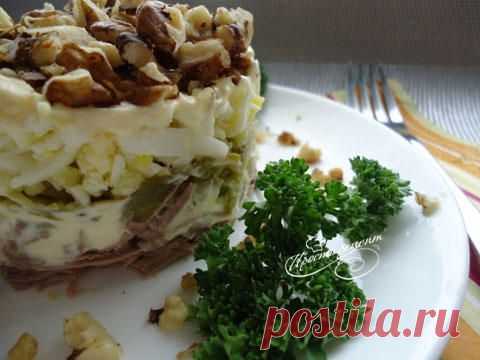 Салат Принц с говядиной, чесноком и солеными огурцами - рецепт с фото. Как приготовить на Prosto-recept.com