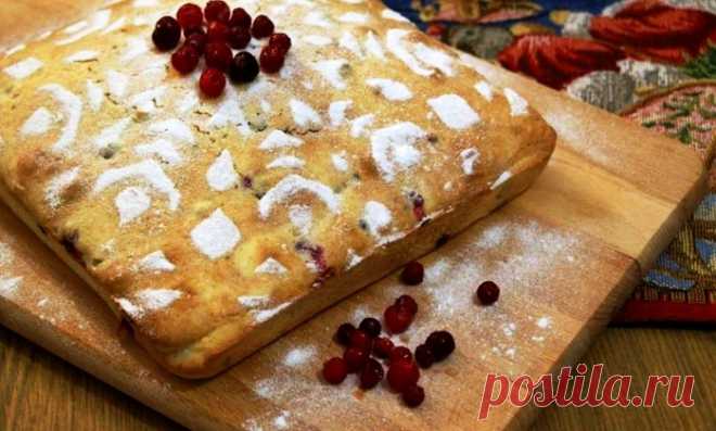 ЛИМОННО-КЛЮКВЕННЫЙ КЕКС С ОРЕХАМИ