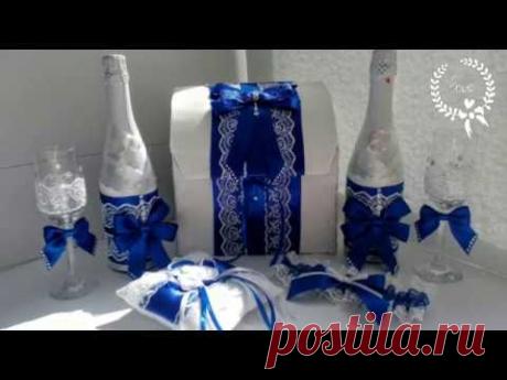 НАБОР СВАДЕБНЫХ АКСЕССУАРОВ ИЗ ЛЕНТ И КРУЖЕВА СВОИМИ РУКАМИ