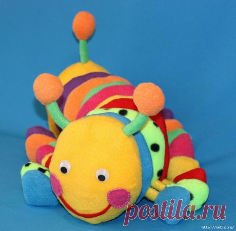 Гусеница из флиса